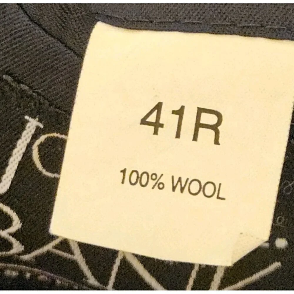 Jos A Banks Mens Size 41R Wool Blqzer Sport Coat Dark Navy Blue